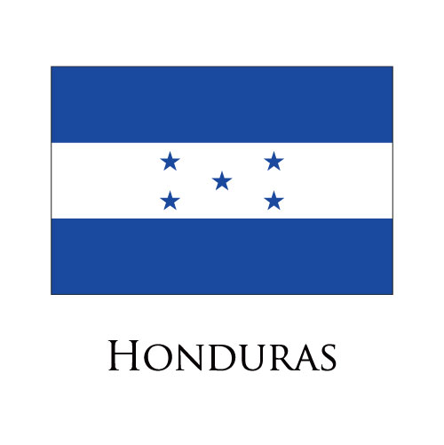 Honduras flag logo cricut iron on